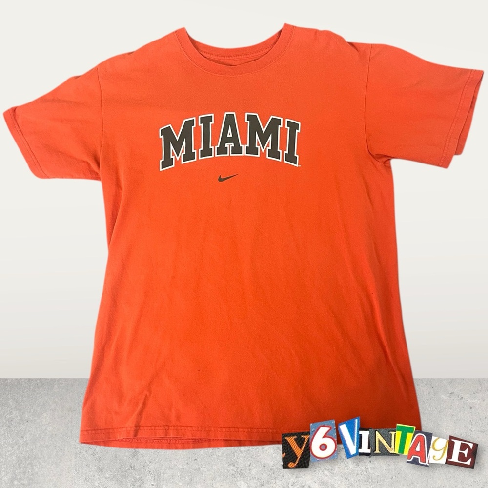 Small Orange Nike Miami Tee Shirt